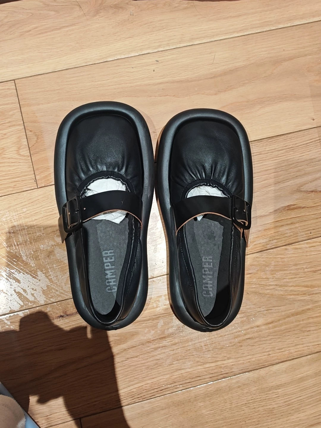 Actual Camper Aqua black Mary Jane shoes