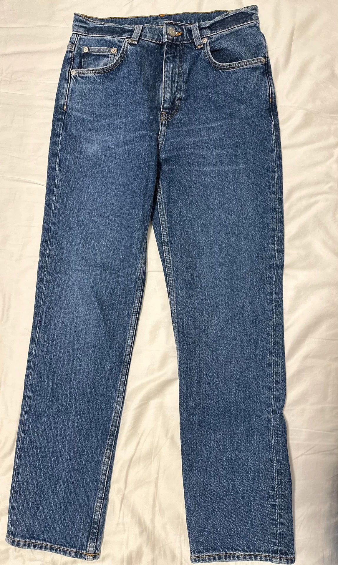 ARKET blue ankle-length jeans, actual garment