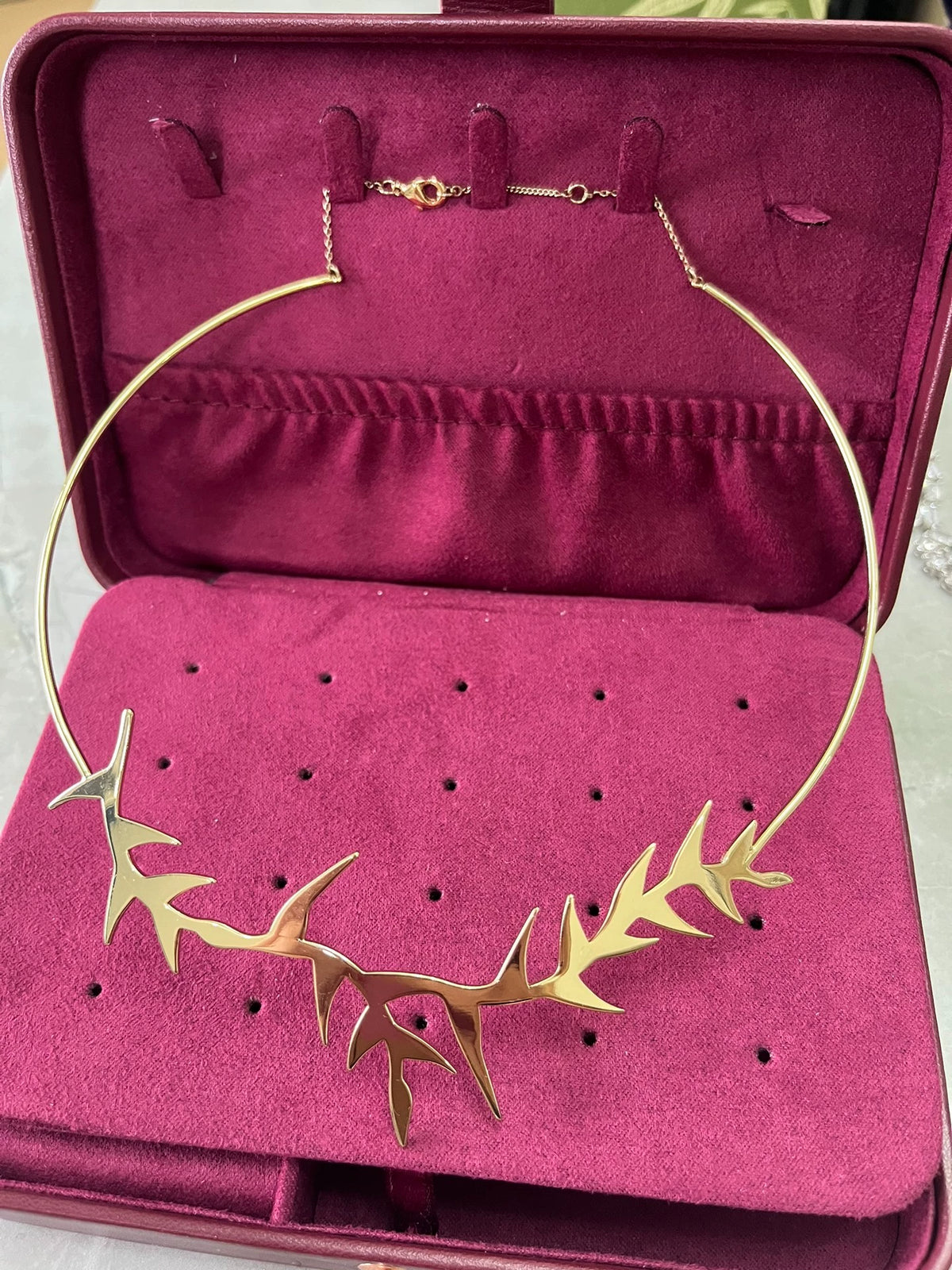 Actual & Other Stories gold-tone thorn collar necklace