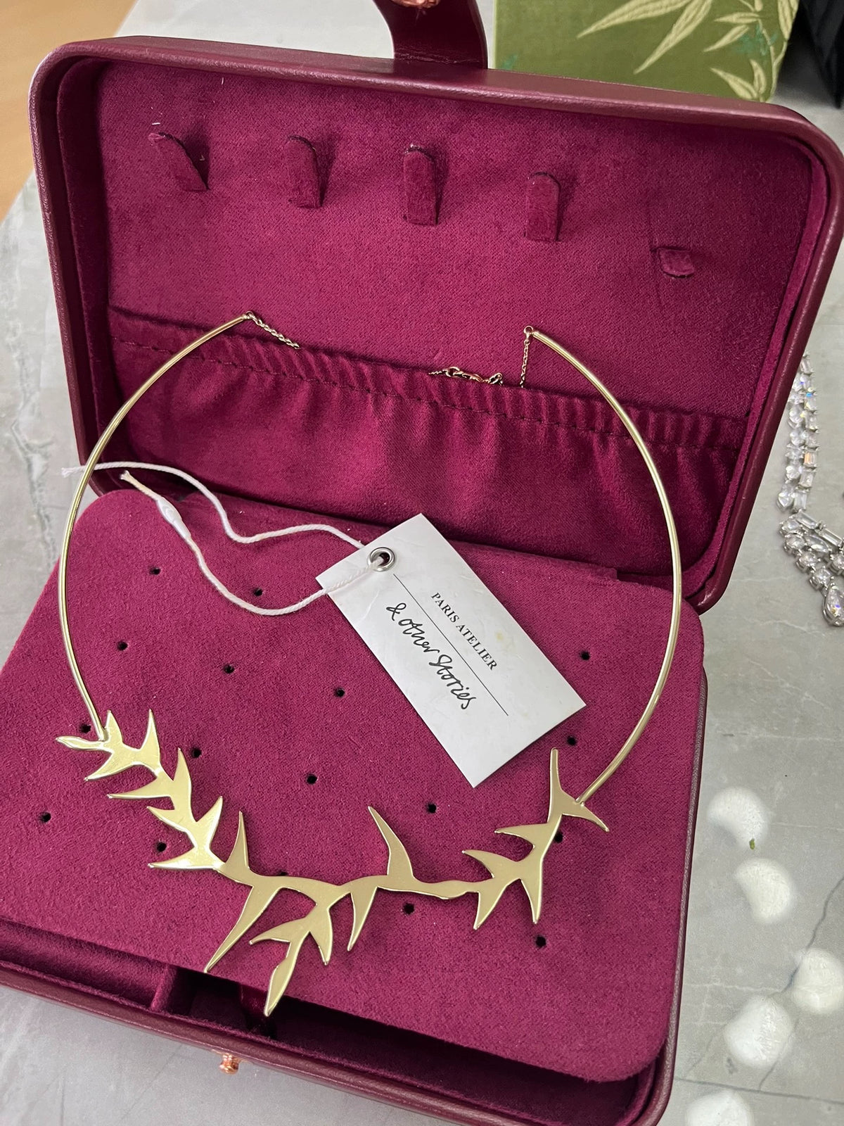 Actual & Other Stories gold-tone thorn collar necklace