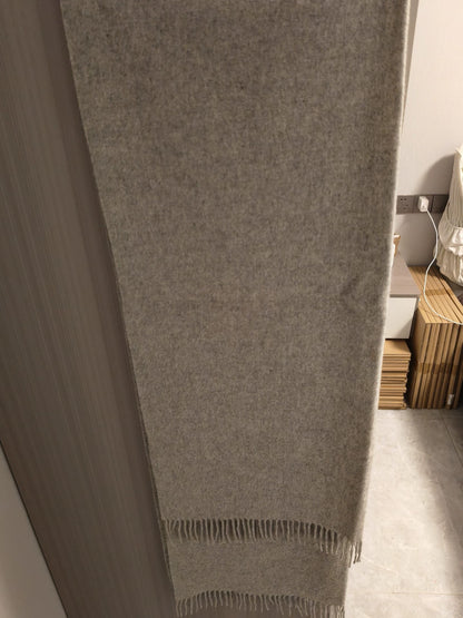 COS light grey scarf fabric and drape